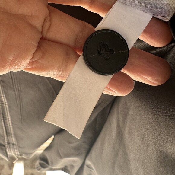 Banana Republic Blazer Long and Lean Jacket Plaid Gray Pink Wool Blend Sz 12 New - Picture 6 of 11